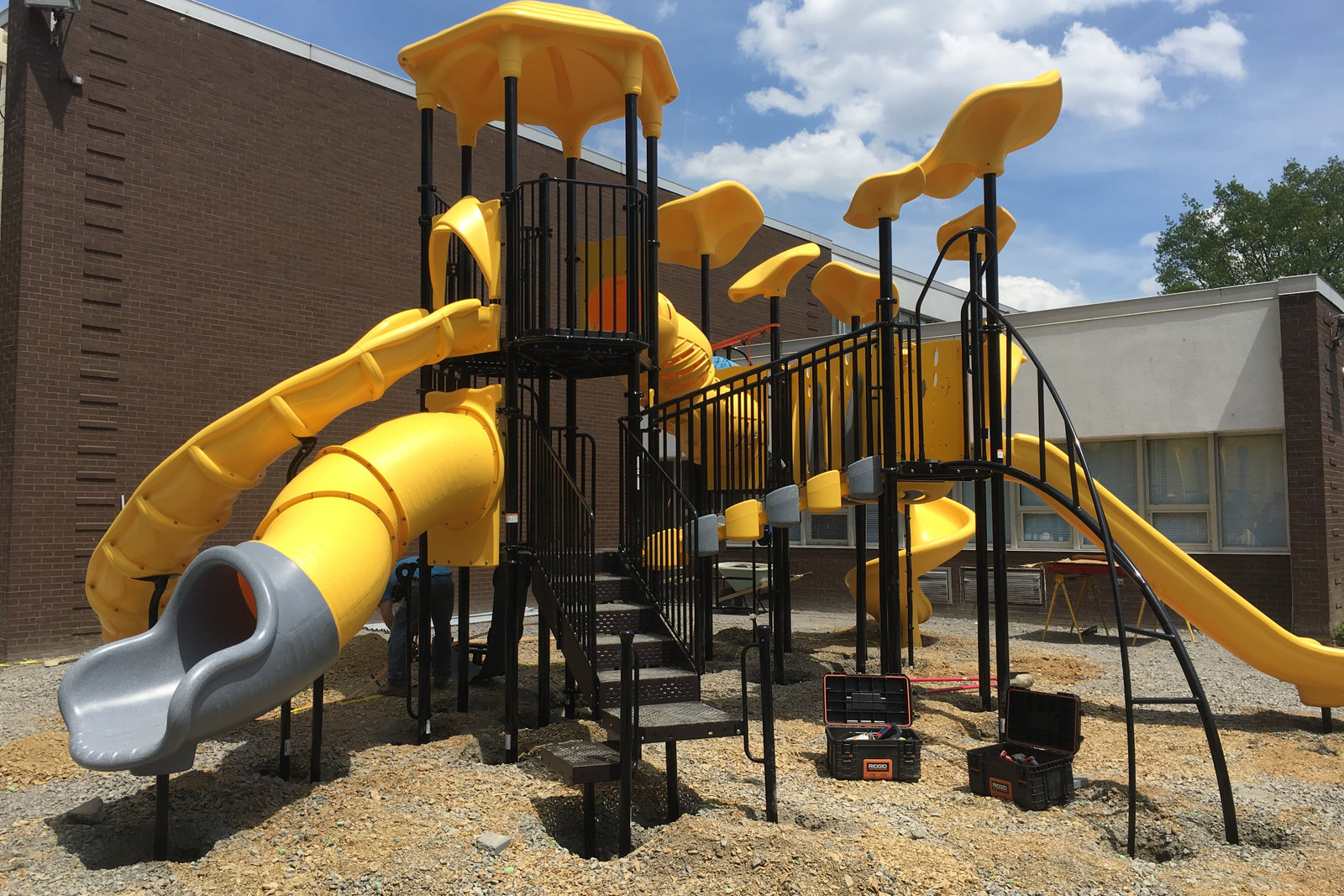 Community Playground Installation by Willow Playworks at Boys & Girls Club, McKees Rocks, PA — photo 1