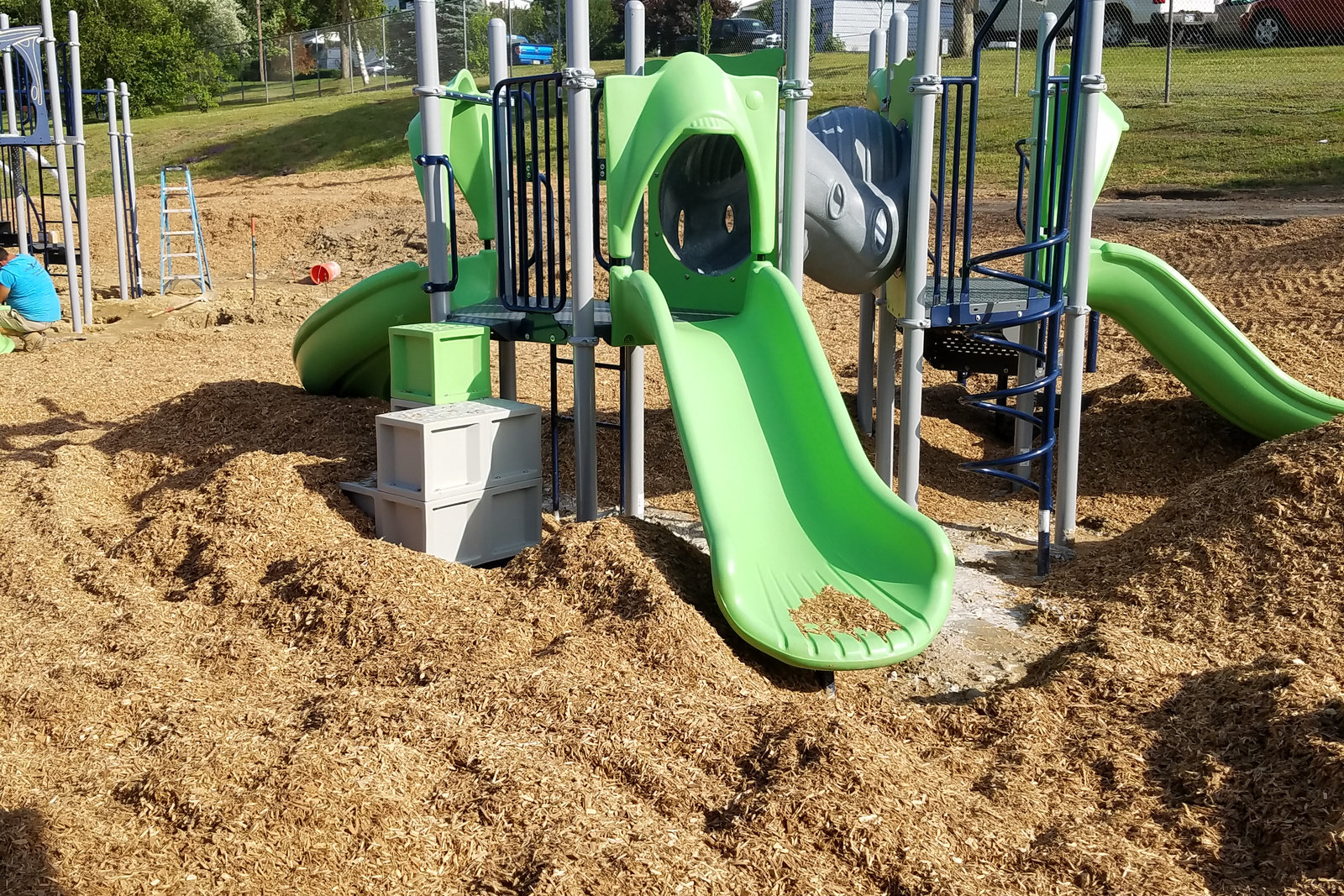 Park Playground Installation by Willow Playworks at Throop Borough Park, Throop, PA — photo 1