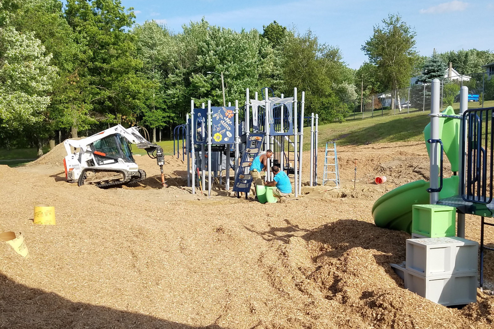 Park Playground Installation by Willow Playworks at Throop Borough Park, Throop, PA — photo 2
